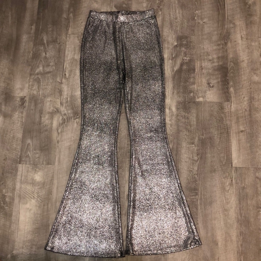 Silver Disco Pants